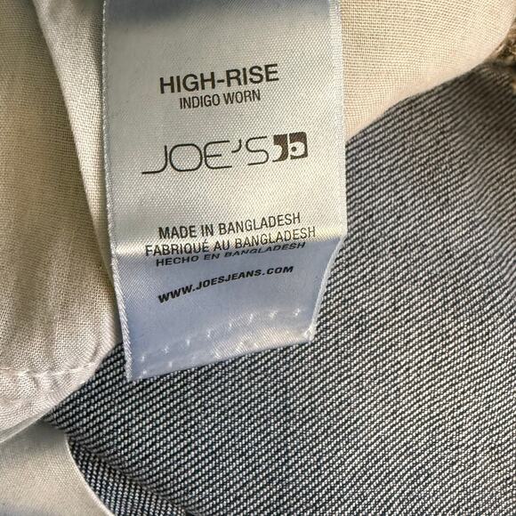 Joe’s Jeans Indigo Rinse Raw Hem Mid Rise Straight Leg Size 32 x 31.5 Ankle NWT - Picture 5 of 5